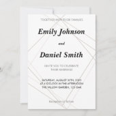 Huwelijksuitnodiging - samen met hun families kaart (Voorkant)