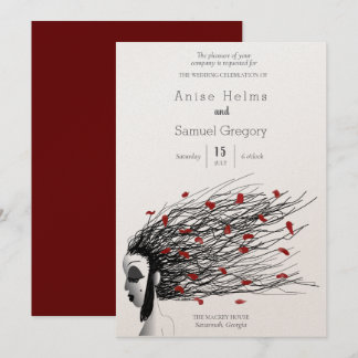 Huwelijksuitnodiging Uniek, grillig Kaart