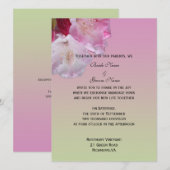 huwelijksuitnodiging van bride en groom kaart (Voorkant / Achterkant)