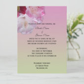 huwelijksuitnodiging van bride en groom kaart (Staand voorkant)