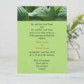 huwelijksuitnodiging van de ouders van bride en gr kaart (Staand voorkant)