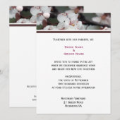 huwelijksuitnodiging van het paar kaart (Voorkant / Achterkant)