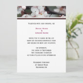 huwelijksuitnodiging van het paar kaart (Staand voorkant)