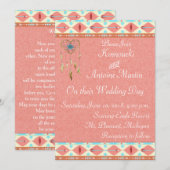 Huwelijksuitnodiging voor Native Americans Kaart (Voorkant / Achterkant)