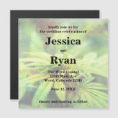 huwelijksuitnodiging voor onkruid magnetische uitnodiging (Voorkant / Achterkant)