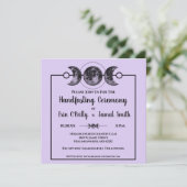 Huwelijksuitnodiging Wicca Pagan Celtic Kaart (Staand voorkant)