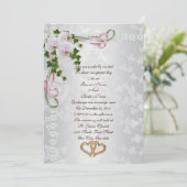 Huwelijksuitnodiging witte orchideeën kaart (Staand voorkant)