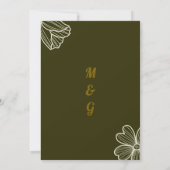 Huwelijksuitnodigingen Art Kaart (Achterkant)