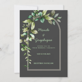 Huwelijksuitnodigingen Art Kaart