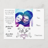 Huwelijksuitnodigingen briefkaart personaliseren (Voorkant)