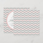 HUWELIJKSUITNODIGINGEN:: chevron1 SQ 2 Kaart (Voorkant / Achterkant)