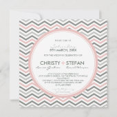 HUWELIJKSUITNODIGINGEN:: chevron1 SQ 2 Kaart (Achterkant)