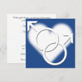 Huwelijksuitnodigingen Gay Pride Kaarten voor deze (Voorkant / Achterkant)