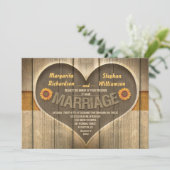 huwelijksuitnodigingen in het rustige land kaart (Staand voorkant)