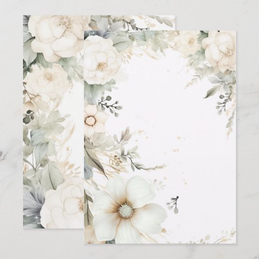 Huwelijksuitnodigingen Kaart (Voorkant / Achterkant)