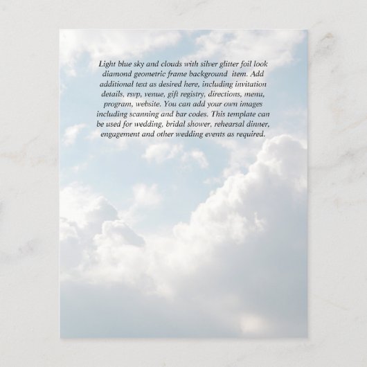 Huwelijksuitnodigingen voor een budgetbruiloft - W (Achterkant)