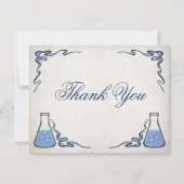 Huwelijksuitnodigingen voor scheikunde leraar/lera bedankkaart (Voorkant)