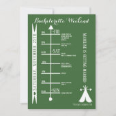 Huwelijksuitstapje Itinerary voor Meisjes onder el Kaart (Voorkant)