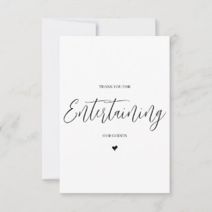 Huwelijksverkoper Dank u kaart- DJ / Band Bedankkaart