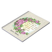 Huwelijksvers trouwnotitieboek notitieboek (Linkerzijde)