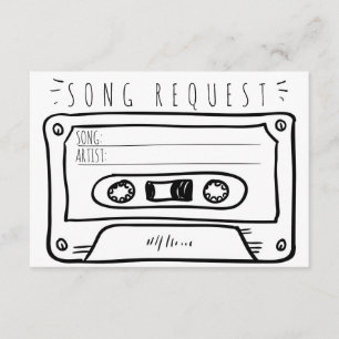 Huwelijksverzoek RSVP invoegen kaart Cassettes
