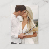 Huwelijkswebsite Floral Arch Foto QR Code Informatiekaartje (Achterkant)