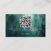 Huwelijkswebsite QR Code Enchanted Forest Bruiloft Informatiekaartje (Achterkant)