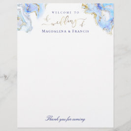 huwelijkswelkomstvogel met briefhoofd