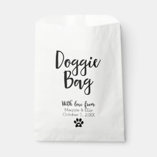 Huwelijkszakjes voor honden lekkers bedankzakje