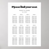  huwelijkszittingsschema poster (Voorkant)