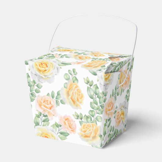 Huwstfeestgunstdoos Rozen Bedankdoosjes (Voorkant Zijde)