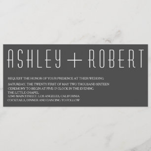 Huxley Modern Faire-part de mariage