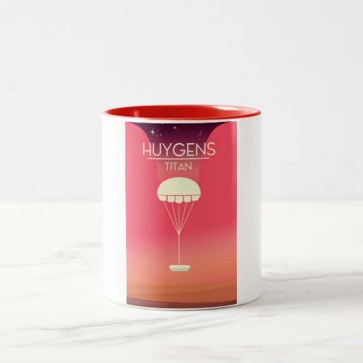Huygens Titan Space Art Tweekleurige Koffiemok (Center)