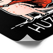 Huzzah Axolotl Knight Funny Sword Meme Quote Poster (Hoek)