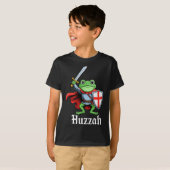 Huzzah Frog Knight Funny Sword Meme Quote Medieval T-shirt (Voorkant volledig)