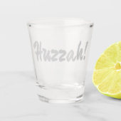 Huzzah, hurrah shot glas (Voorkant)
