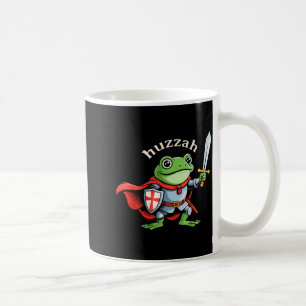 Huzzah Kikker Ridder Grappig Zwaard Meme Citaat Mi Koffiemok