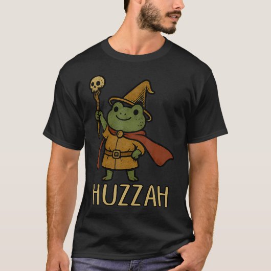 Huzzah Kikker Tovenaar T-shirt (Voorkant)