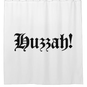 Huzzah! {Medieval Typografie} Douchegordijn