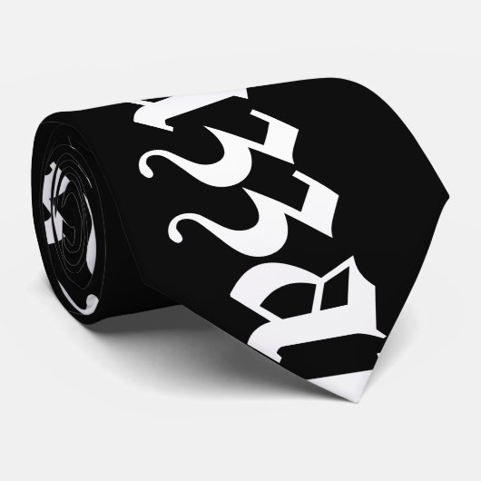 Huzzah! {Medieval Typografie} Stropdas (Opgerold)