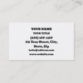 Huzzah! {Medieval Typografie} Visitekaartje (Achterkant)