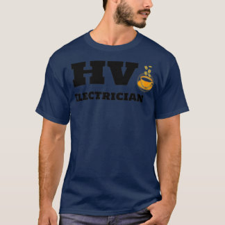 HV-elektricien en koffie T-shirt