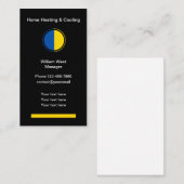 HVAC Air Conditioning Services Visitekaartje (Voorkant / Achterkant)
