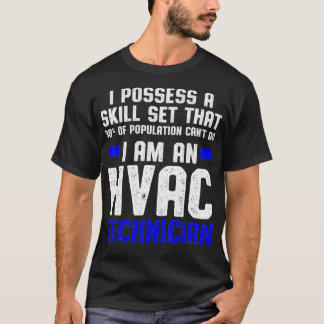 HVAC-de Technologieset Grappige HVAC Technologie v T-shirt