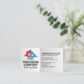 HVAC-diensten – Verwarming, ventilatie, AC Visitekaartje (Staand voorkant)