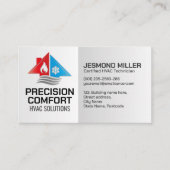 HVAC-diensten – Verwarming, ventilatie, AC Visitekaartje (Voorkant)