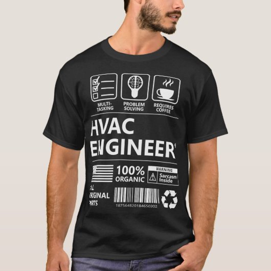 HVAC Engineer Grappig cadeau T-shirt (Voorkant)