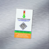 HVAC Heating & Air Conditioning | QR Code & Logo Magnetisch Visitekaartje (Voorbeeld)