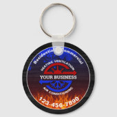 HVAC Heating and Air Conditioning Sleutelhanger (Voorkant)