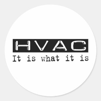 HVAC Het is Ronde Sticker